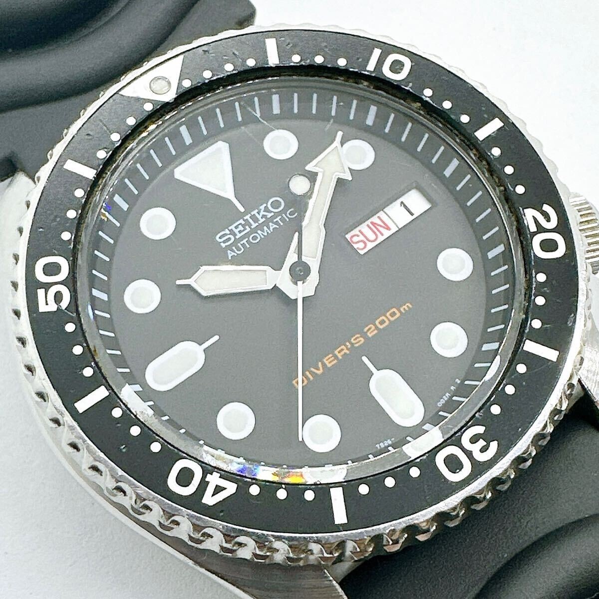 SEIKO 7S26-0020 SKX007 Black Boy Divers Watch AT 200m From SEIKO 7S26-0020 SKX007 Black Boy Divers Watch AT 200m From