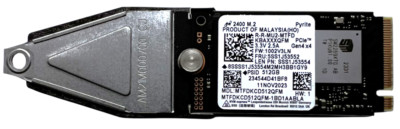 Micron 512GB NVMe SSD MTFDKCD512QFM interne Festplatte PCIe Gen4x4 M.2 2242