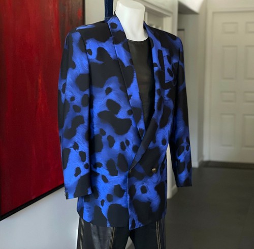 GIANNI VERSACE wool double-breasted blazer size 48 from F/W 1992/93, Bondage - Picture 8 of 12