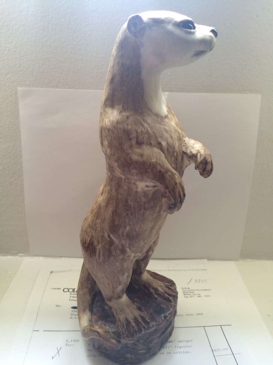 Otter by Audrey Carter Fine Stoneware Figurine Original 12