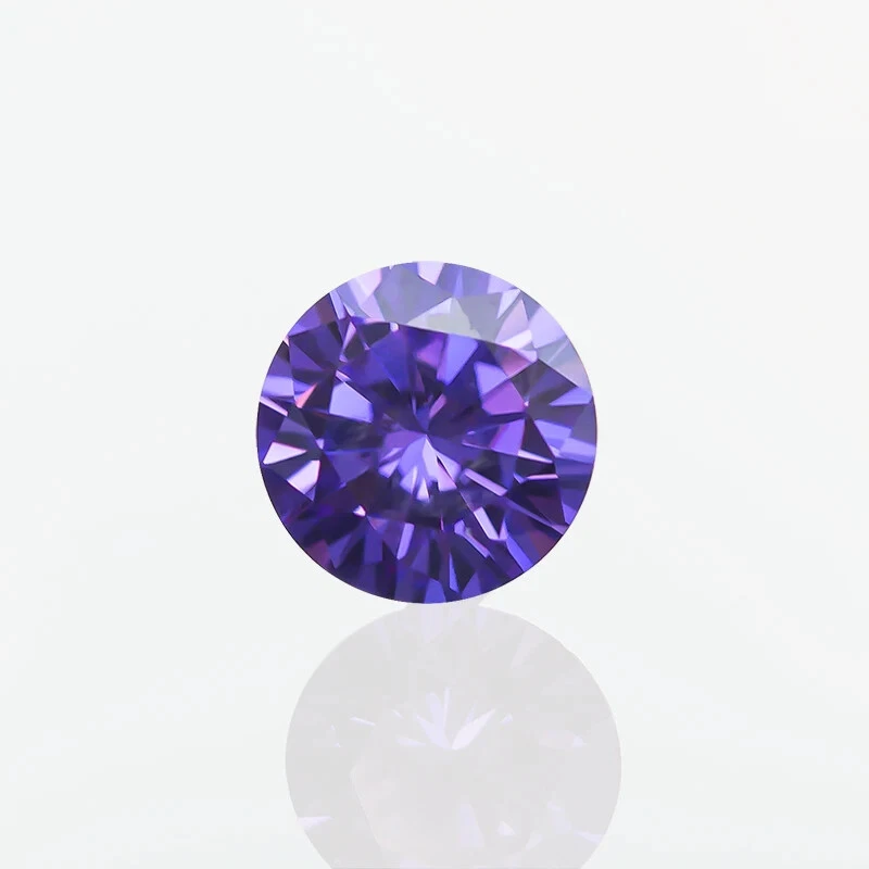 5A Various Color Loose Cubic Zirconia Stone Round Synthetic Gems For Jewelry - Image 2 of 4