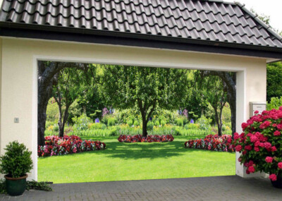 3D Green Grass Spring U062 Garage Door Murals Wall Print Decal Wall US Eve 2023