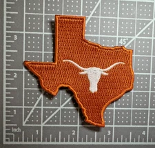University of Texas Longhorns State Logo Embroidered 3in Iron / Sew-On Patch