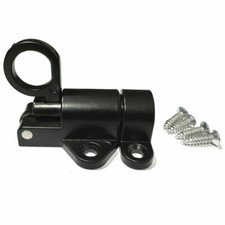 Spring Loaded Latch Pin, 2Pcs - Aluminum Alloy Round Tip Window Cabinet Black