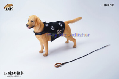 JXK 1/6th Labrador Retriever Dog Model Animal Collector Painted