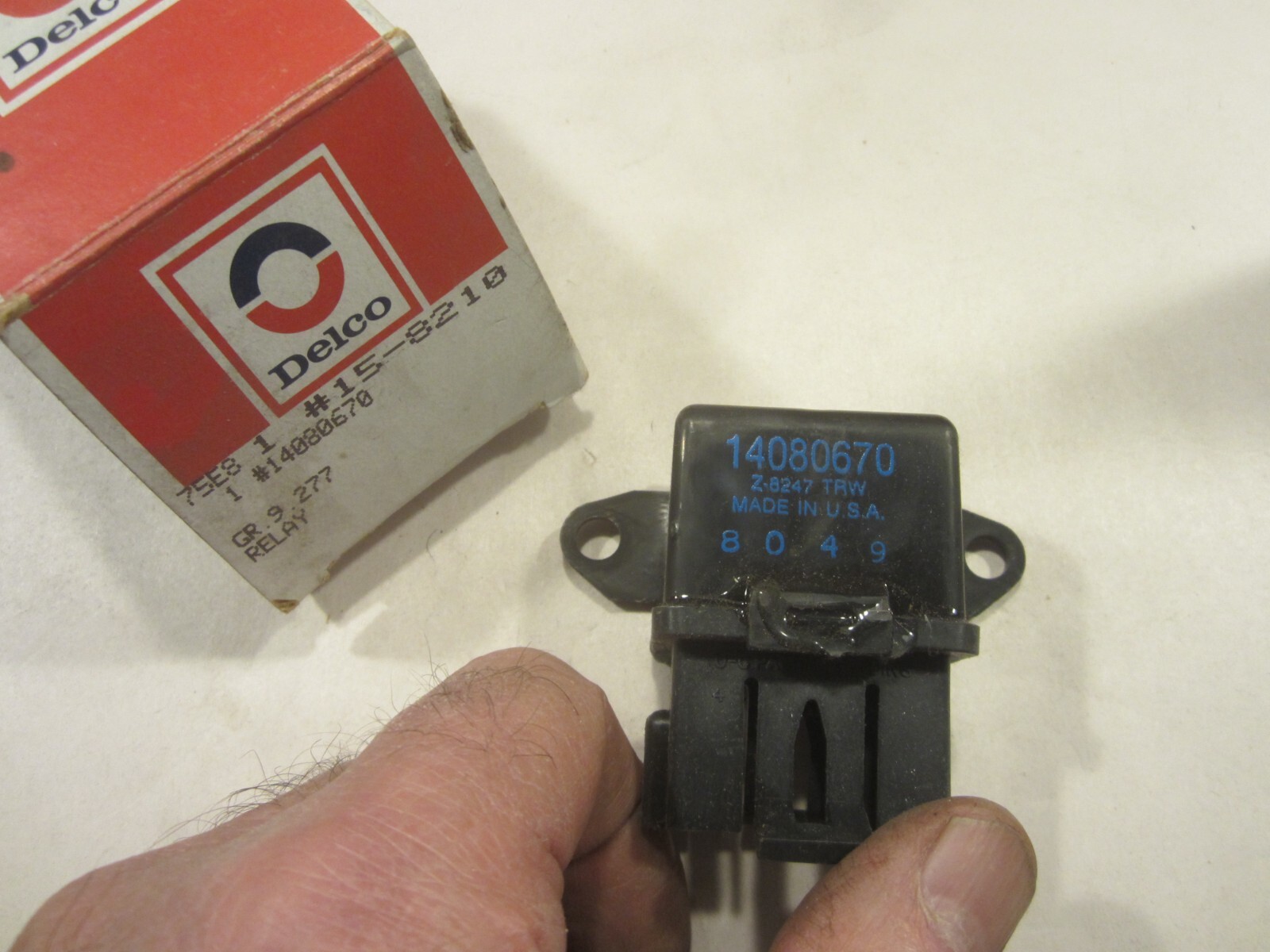 1985-1987 Buick Cadillac Chevy Olds AC Compressor Relay 15-8210 USA Made-image