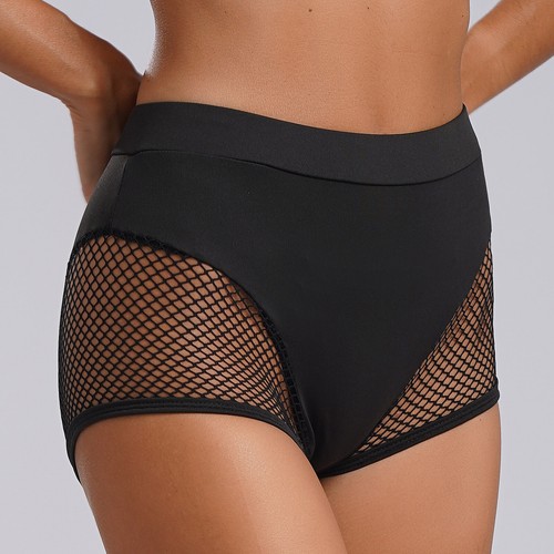Women's Yoga Booty Shorts Sexy Hollow Out Dance Hot Pants Gym Workout Underwear - Picture 10 of 40