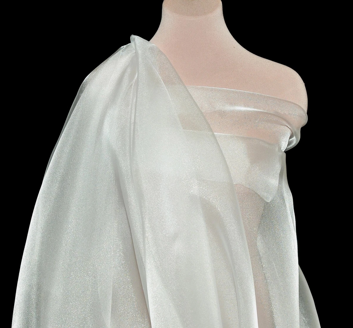 epa organdy dot（white） White Cotton Organdy Fabric