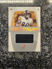 Plaxico Burress 58/80 2004 FLEER GENUINE BIG TIME GAME USED JERSEY PATCH SP