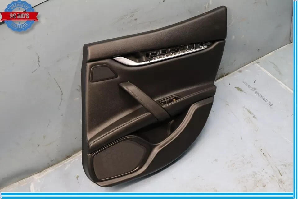14-17 Maserati Ghibli Rear Right Side Interior Door Trim Panel Cover Black OEM
