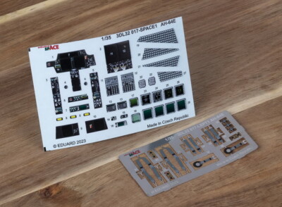 1/35 Boeing AH-64E Apache Cockpit 3D Decals & Detail Parts [Space] for Takom