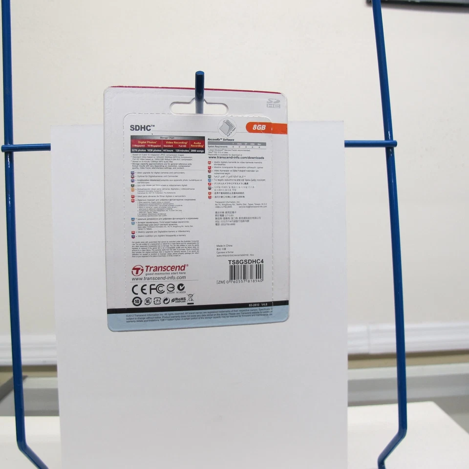 Transcend SD card 8GB - Image 2 of 2