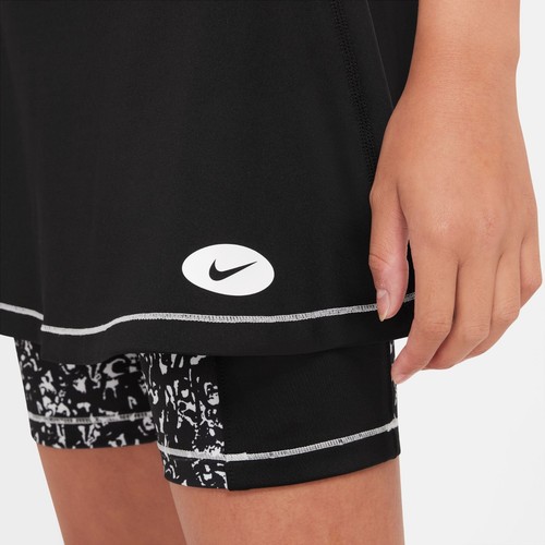 NWT$45 Nike Girls' Dri-FIT Icon Clash 2-in-1 Training Skirt Black L DO7115 010 - Picture 3 of 3
