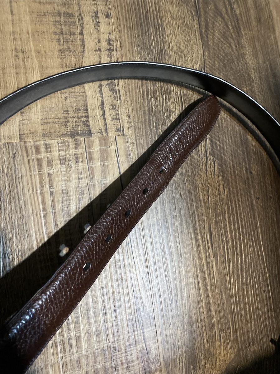Vintage YSL Yves Saint Laurent Genuine Leather Brown Belt  display picture 1