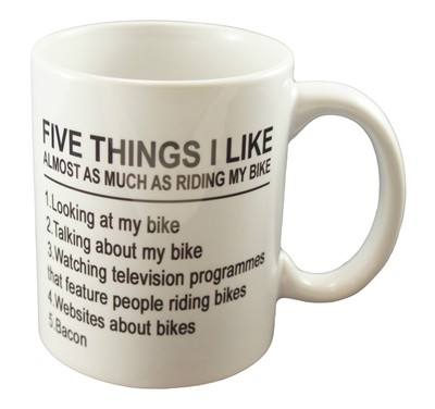 FIVE THINGS I LIKE ABOUT MY BIKE Kaffee Tee Becher Tasse Geschenk 26