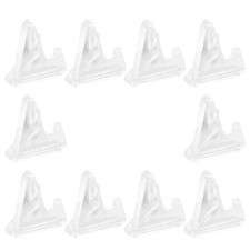 10 Pcs Acrylic Display Holders Badge Storage Racks Protective Coin Stands