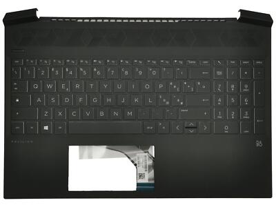 Repose-mains/clavier HP Omen 15-EN Français, Noir Rétroéclairé, Neuf Original