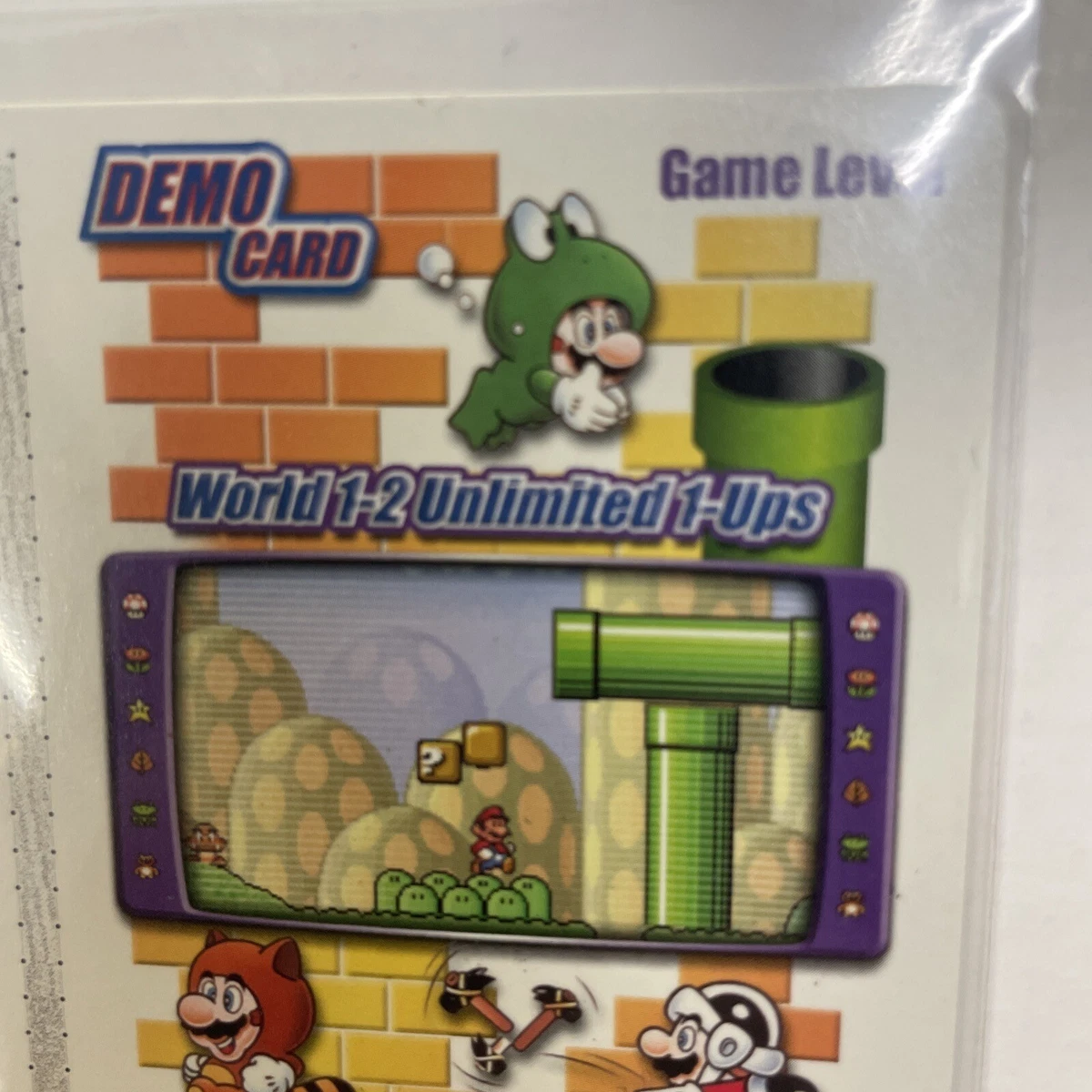 Super Mario Bros 3 E reader Power Up Card 3 Game Level Pk02 1 2 eBay