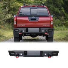 Vijay For 2005-2021 Nissan Frontier Steel Rear Bumper With Led Light D-rings Vijay For 2005-2021 Nissan Frontier Steel Rear Bumper With Led Light D-rings