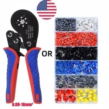 1200PCS Connectors Cord Wire Crimp Cable Pin End Bootlace Ferrule Terminals Kit