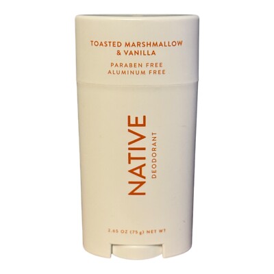 Native Toasted Marshmallow Vanilla Deodorant Aluminum Free 2.65 ounces