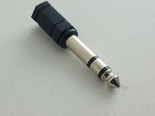 Stereo 3.5 mm 1/8" TRS to 1/4 in TRS Headphone Adapter tgw202202271703263