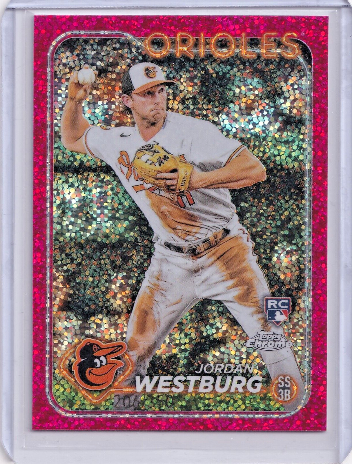 JORDAN WESTBURG 2024 Topps Chrome #277 Magenta Speckle Refractors /350 RC