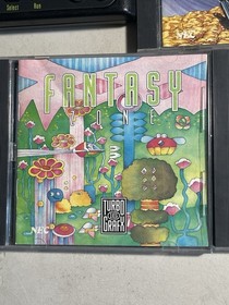 TURBO GRAFX 16 CONSOLE SYSTEM 7 VIDEO GAMES BUNDLE LOT FANTASY ZONE PACLAND CIB