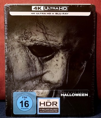 Halloween 4K Steelbook Edition Blu-ray Michael Myers Jamie L. Curtis 2018 Horror
