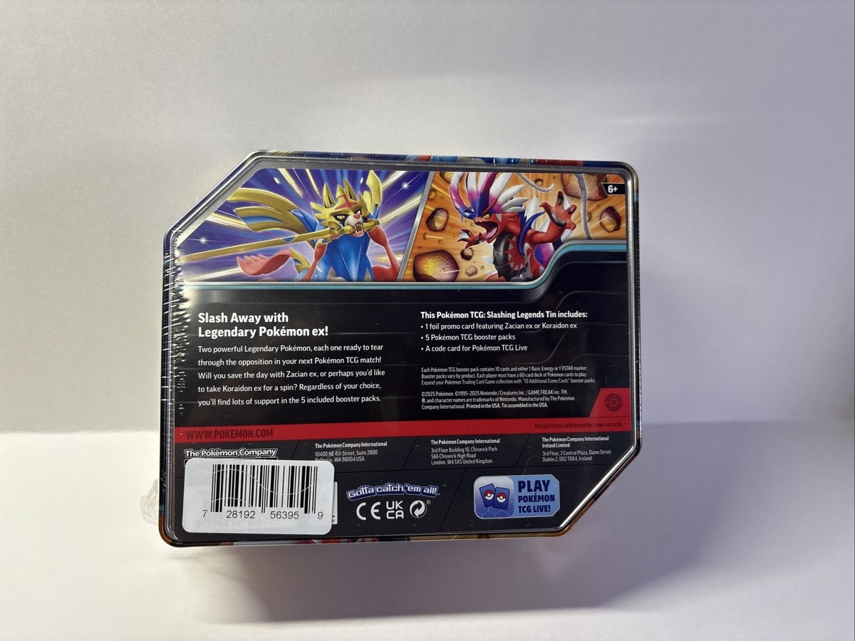 koraidon booster box Pokémon Slashing Legends Tin Koraidon ex Foil Promo Card Booster Pack  English