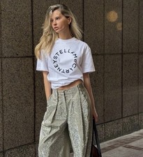 Stella McCartney x H&M White Logo Cotton T-Sh...