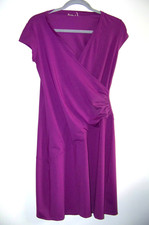 Athleta Nectar Faux Wrap Dress Woman S Purple Ruched Packable Travel Athleisure