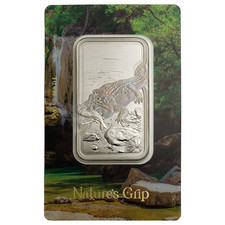 2026 Pamp 1 Oz Silver Natures Grip Nile Crocodile 2 Bar In Assay