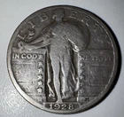 1928 Standing Liberty Quarter Circulated Silver