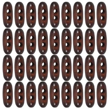 50pcs Wooden Toggle Buttons For Sewing Diy Crafts Coat Closures Sweater Fastener