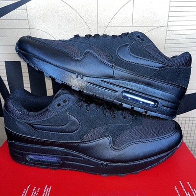 NEW Nike Air Max 1 ESS Triple Black Anthracite NBY FZ5808-006 Men's Size 9.5