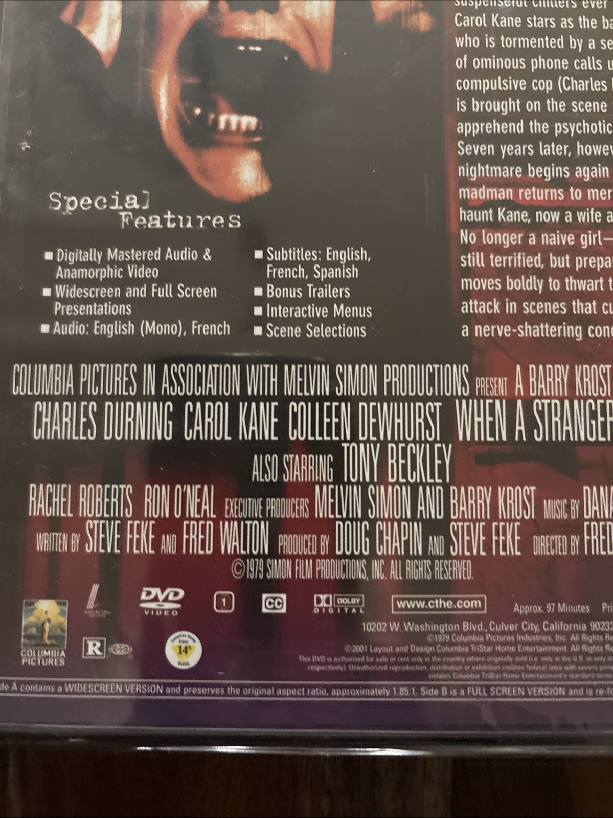 When a Stranger Calls (DVD, 1979, Widescreen) BRAND NEW Carol Kane Free Ship