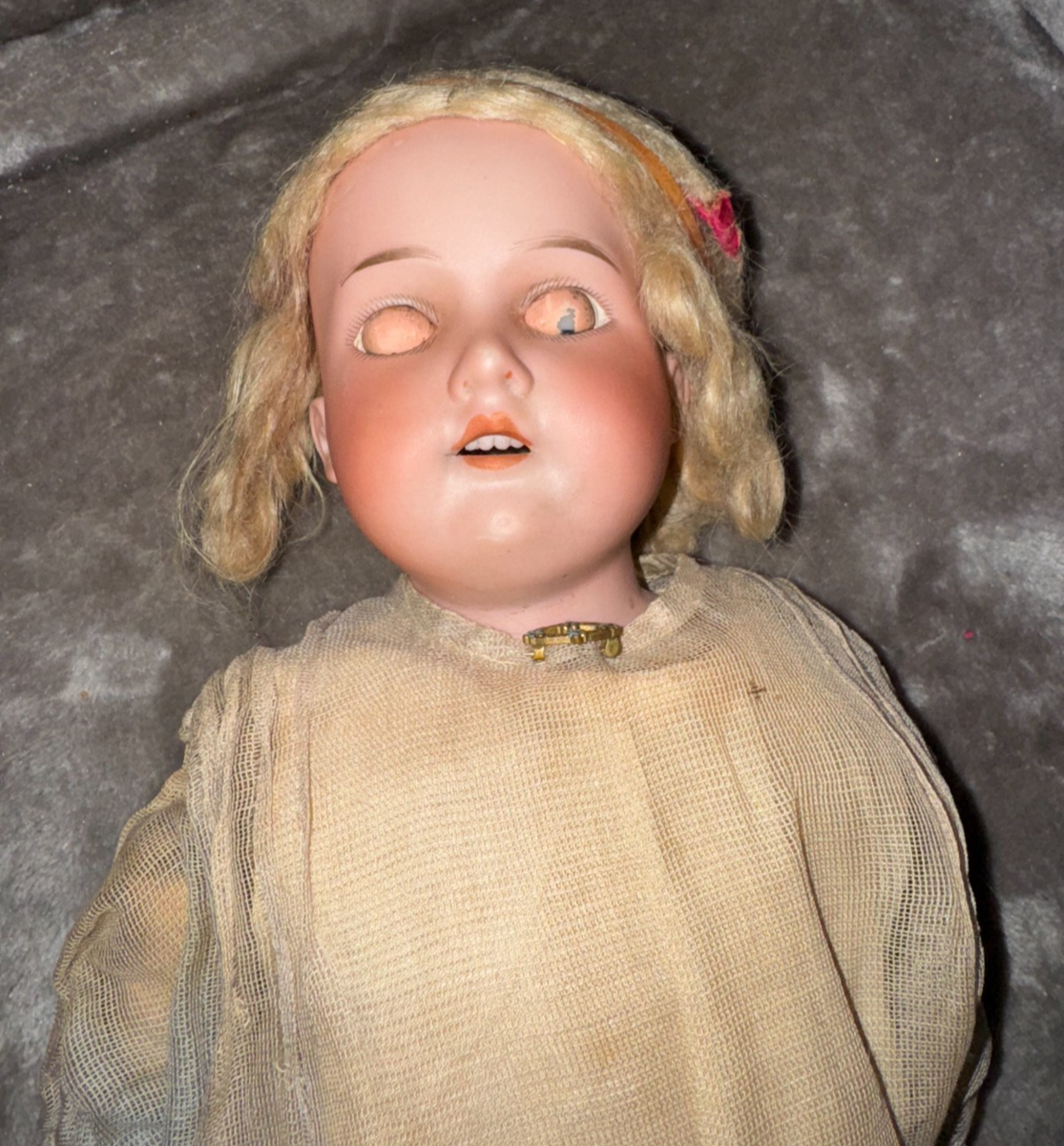 Antique Bisque Head Doll AM 9 DEP German Armand Marseille 370 - 21