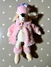 Retired Jellycat Poodle Soft Toy Small 15-35cm Pink White J558