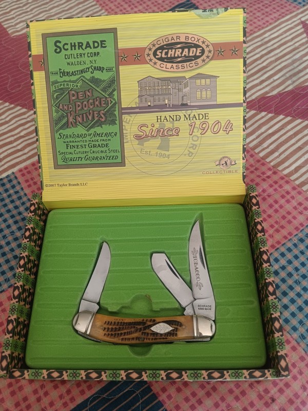  RARE  Schrade Pocket Knife  Cigar Box Classics Sowbelly SCH11 *GREAT BUY* 