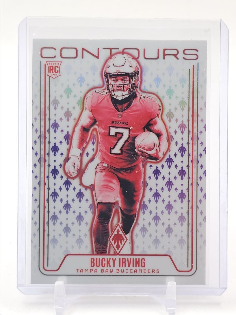 BUCKY IRVING 2024 PHOENIX CONTOURS ROOKIE PURPLE BUCCANEERS RC Q6157