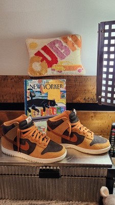 Mens Size 7.5 - Nike Dunk High PRM High Brown Curry