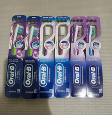 6 Oral B Advanced Sensi Soft Vivid Toothbrush Extra Soft Bristles Gentle Clean