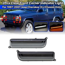2x klare Blinkleuchten Vorne Blinker Standlicht Für Jeep Cherokee XJ 1997–2001 2x klare Blinkleuchten Vorne Blinker Standlicht Für Jeep Cherokee XJ 1997–2001