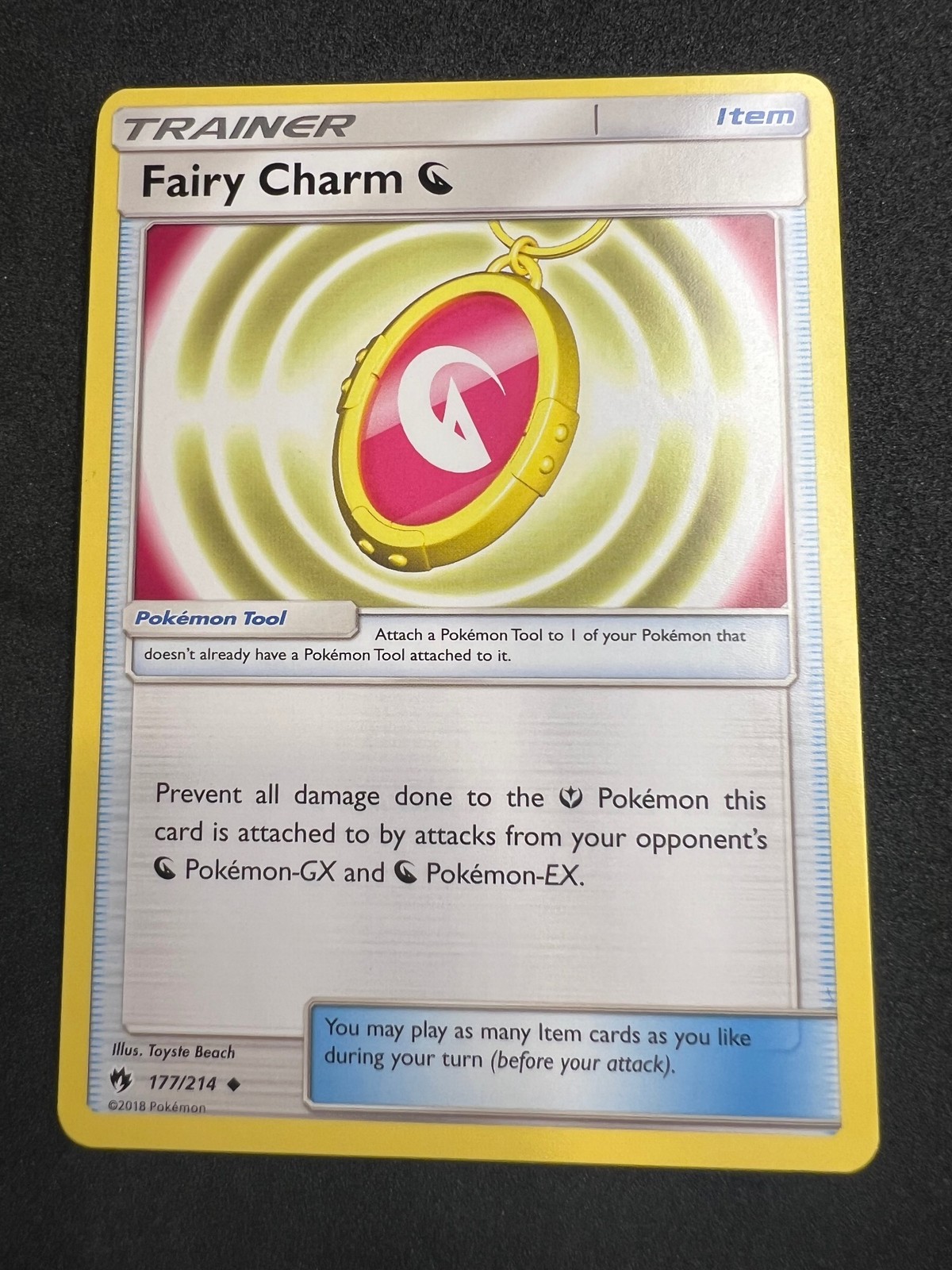 Fairy Charm Dragon 177/214 Uncommon Lost Thunder Pokemon 2018