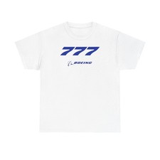 T-Shirt, Pilot Aviation Tee, Aircraft Enthusiast Shirt, Boeing 777 Airplane Logo