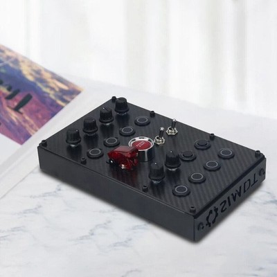 SIMDT Button Box SIM Racing Control Box Racing Simulator w/ Carbon Fiber PanelC7