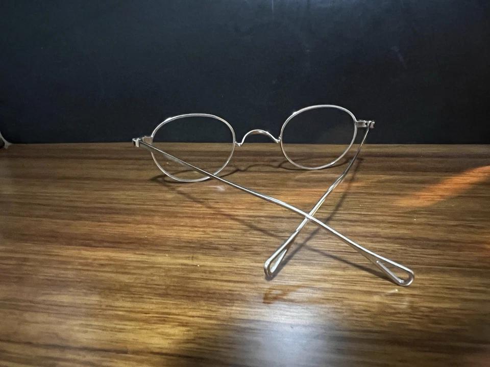 Gafas ovaladas vintage chapadas en platino Lunor T6-E-MT USADAS EN EXCELENTE ESTADO Foto 4 de 4