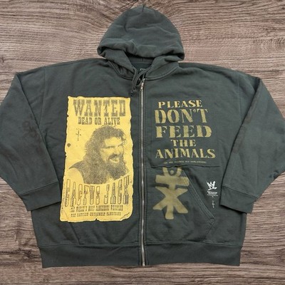 Travis Scott x WWE Cactus Jack Full Zip Up Hoodie Adult Size X-Large