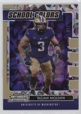 2021 Contenders Draft Picks School Colors Cracked Ice /23 Elijah Molden #38 ms9